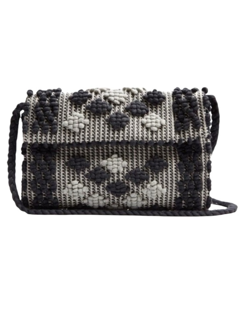Antonello Tedde Woven Handbag Black Grey